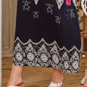 SHEIN Off the shoulder multi-colour dress